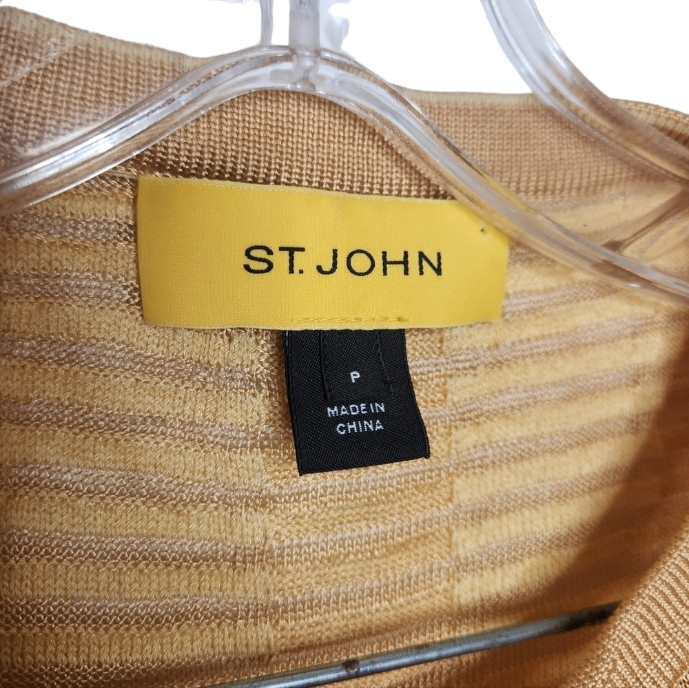 ST. JOHN Ruffle Wool Blend Cardigan - Picture 9 of 11